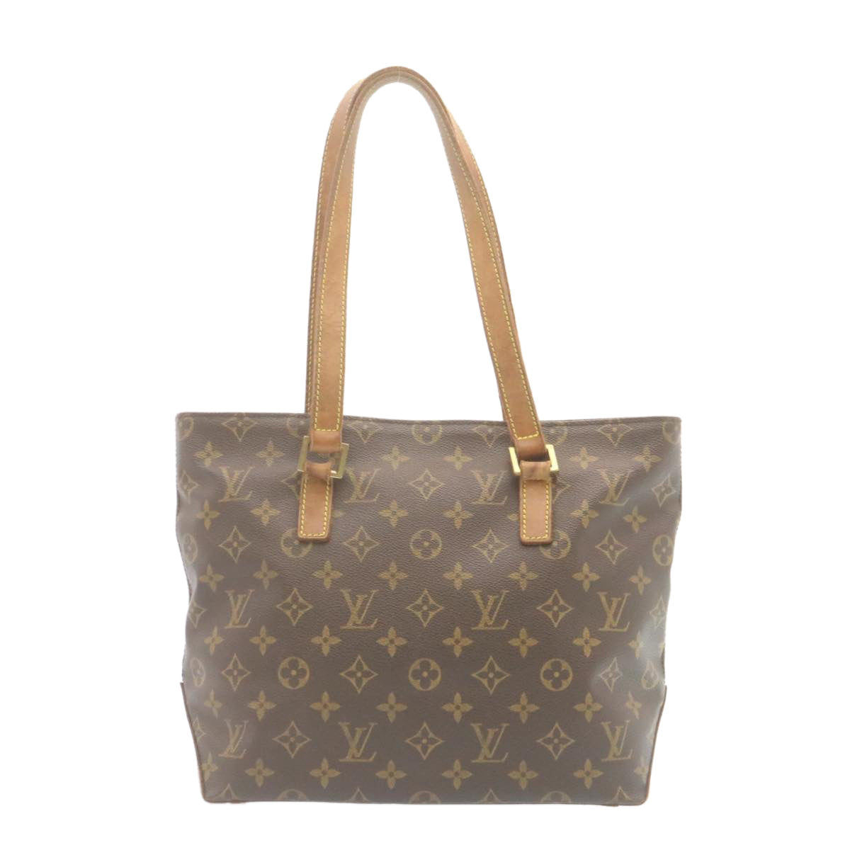 LOUIS VUITTON Monogram Cabas Piano Tote Bag M51148 LV Auth jk989