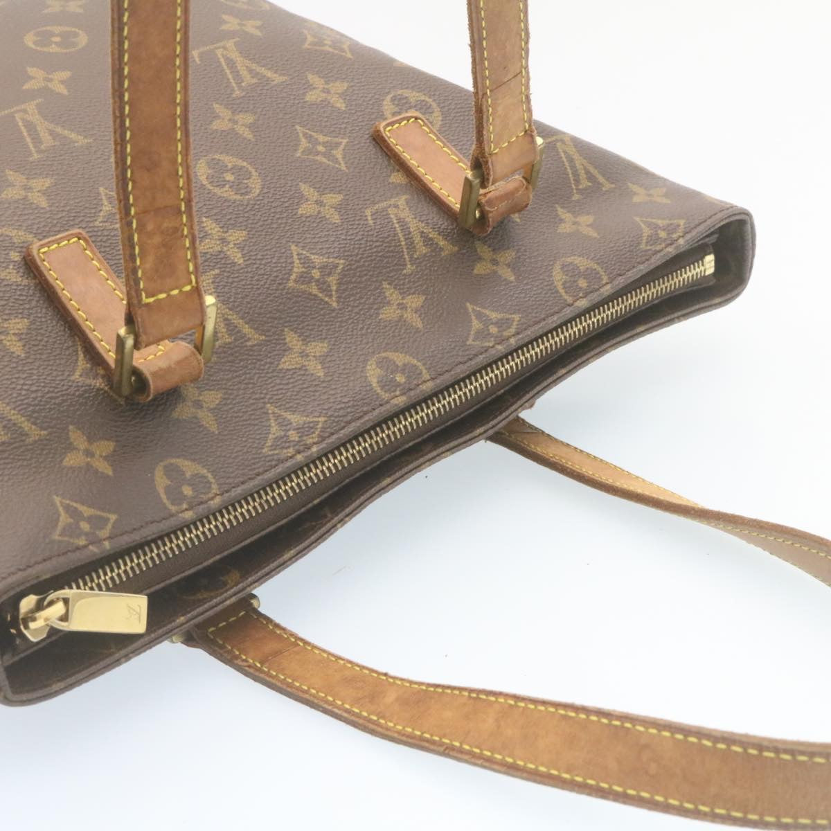 LOUIS VUITTON Monogram Cabas Piano Tote Bag M51148 LV Auth jk989