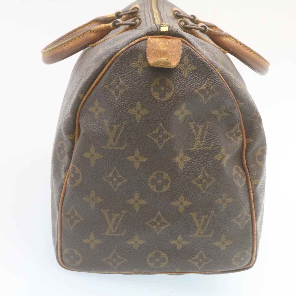 LOUIS VUITTON Monogram Speedy 35 Hand Bag M41524 LV Auth jk991