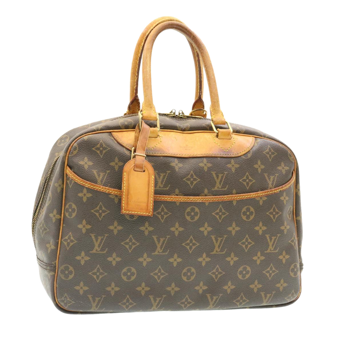 LOUIS VUITTON Monogram Deauville Hand Bag M47270 LV Auth ki1069