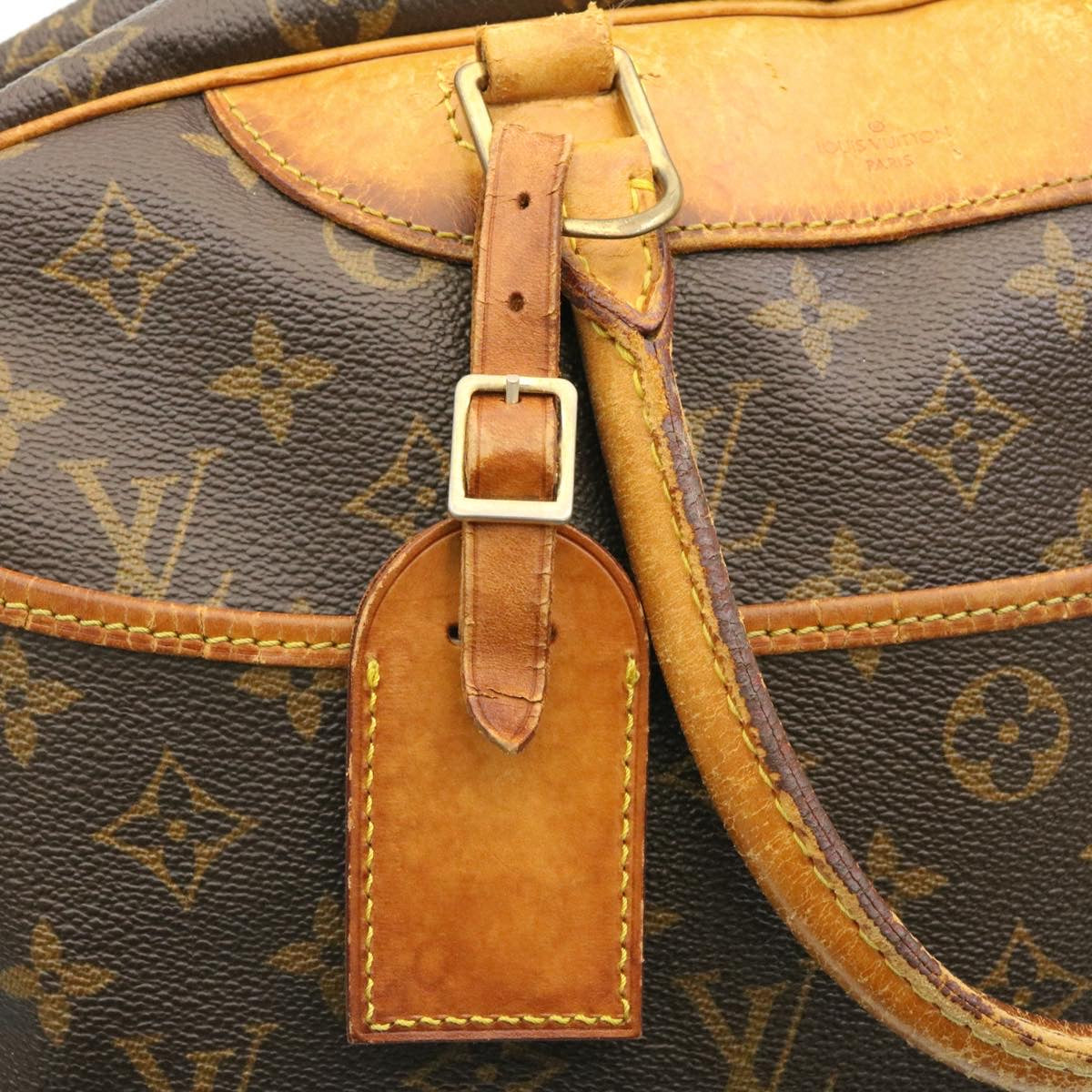 LOUIS VUITTON Monogram Deauville Hand Bag M47270 LV Auth ki1069