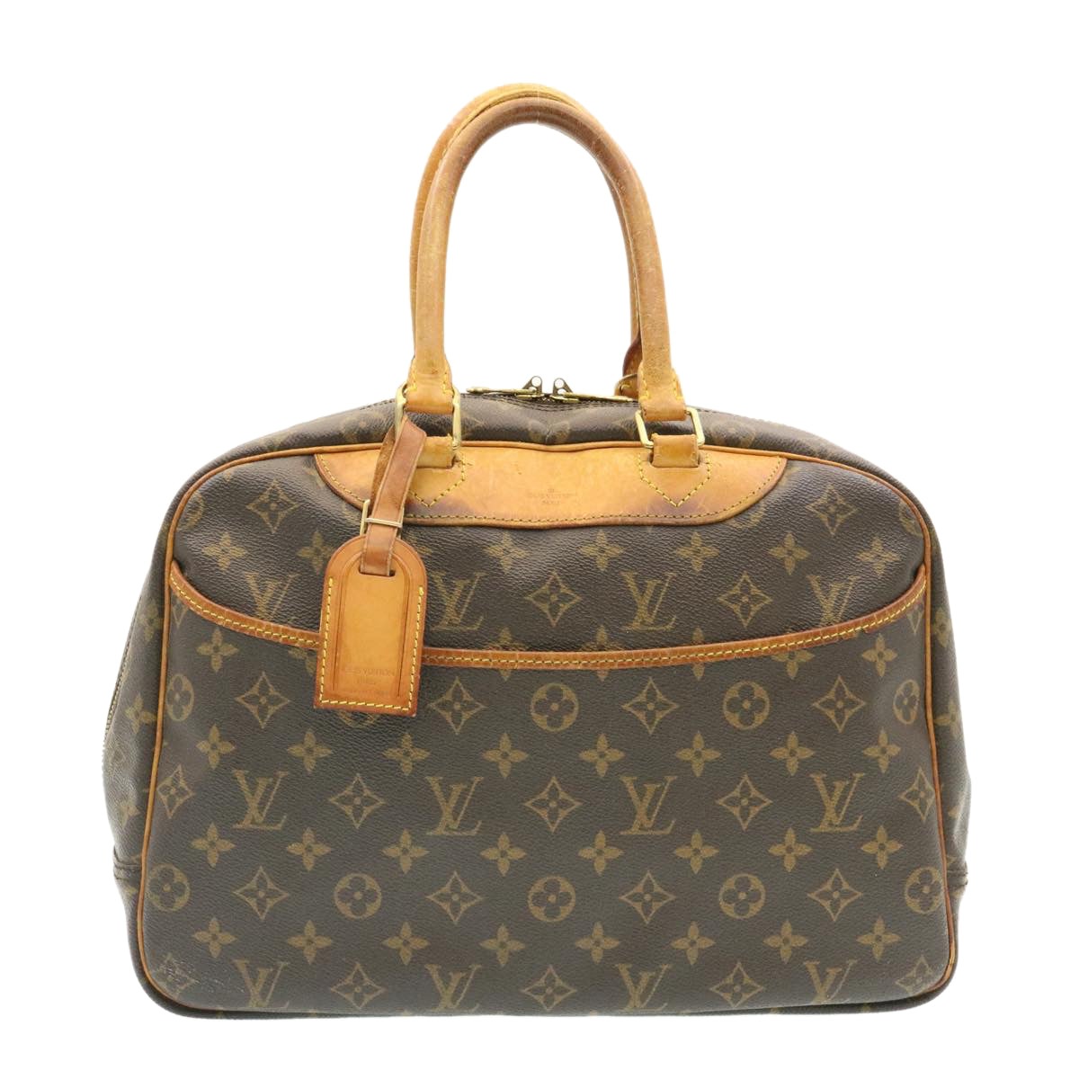 LOUIS VUITTON Monogram Deauville Hand Bag M47270 LV Auth ki1069