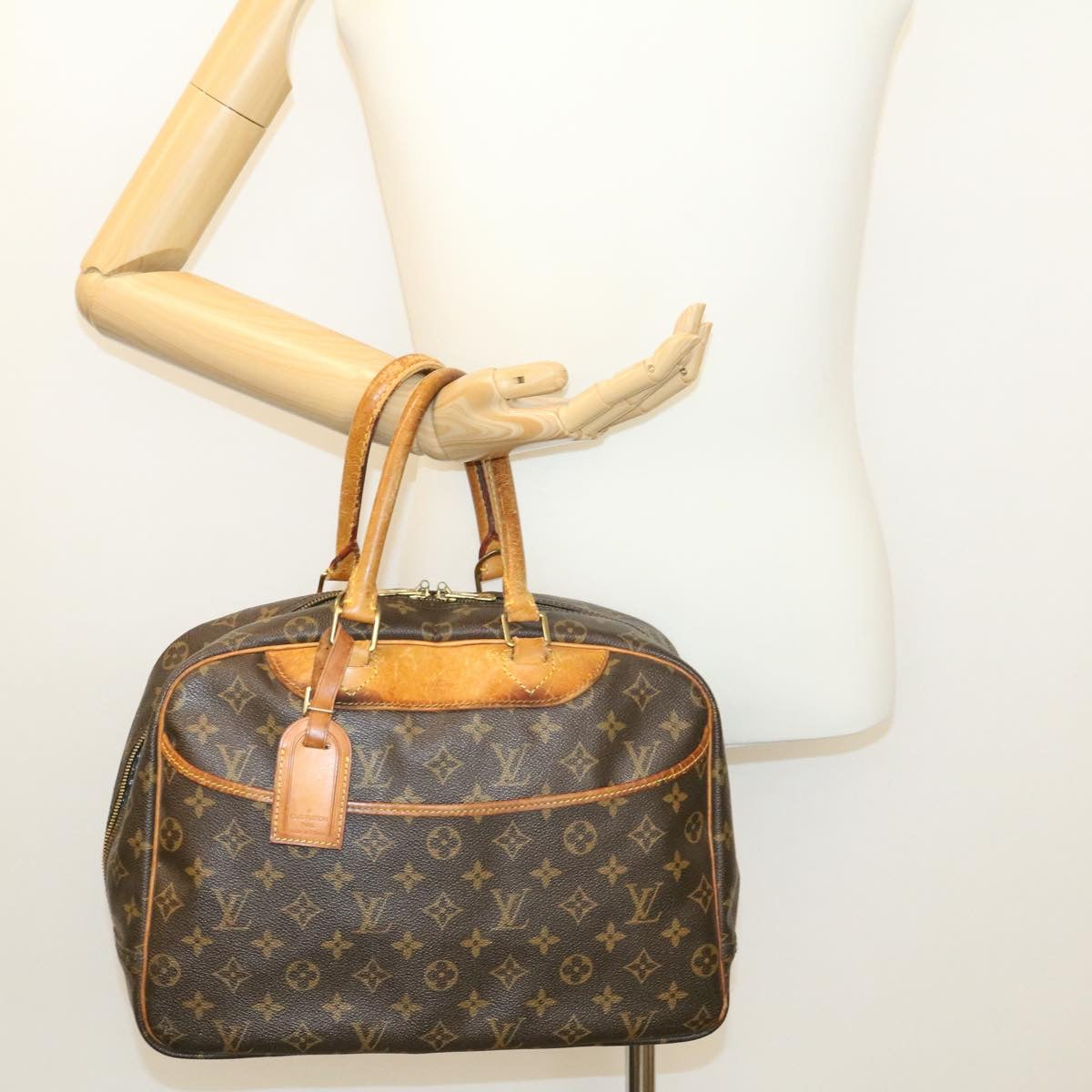 LOUIS VUITTON Monogram Deauville Hand Bag M47270 LV Auth ki1069