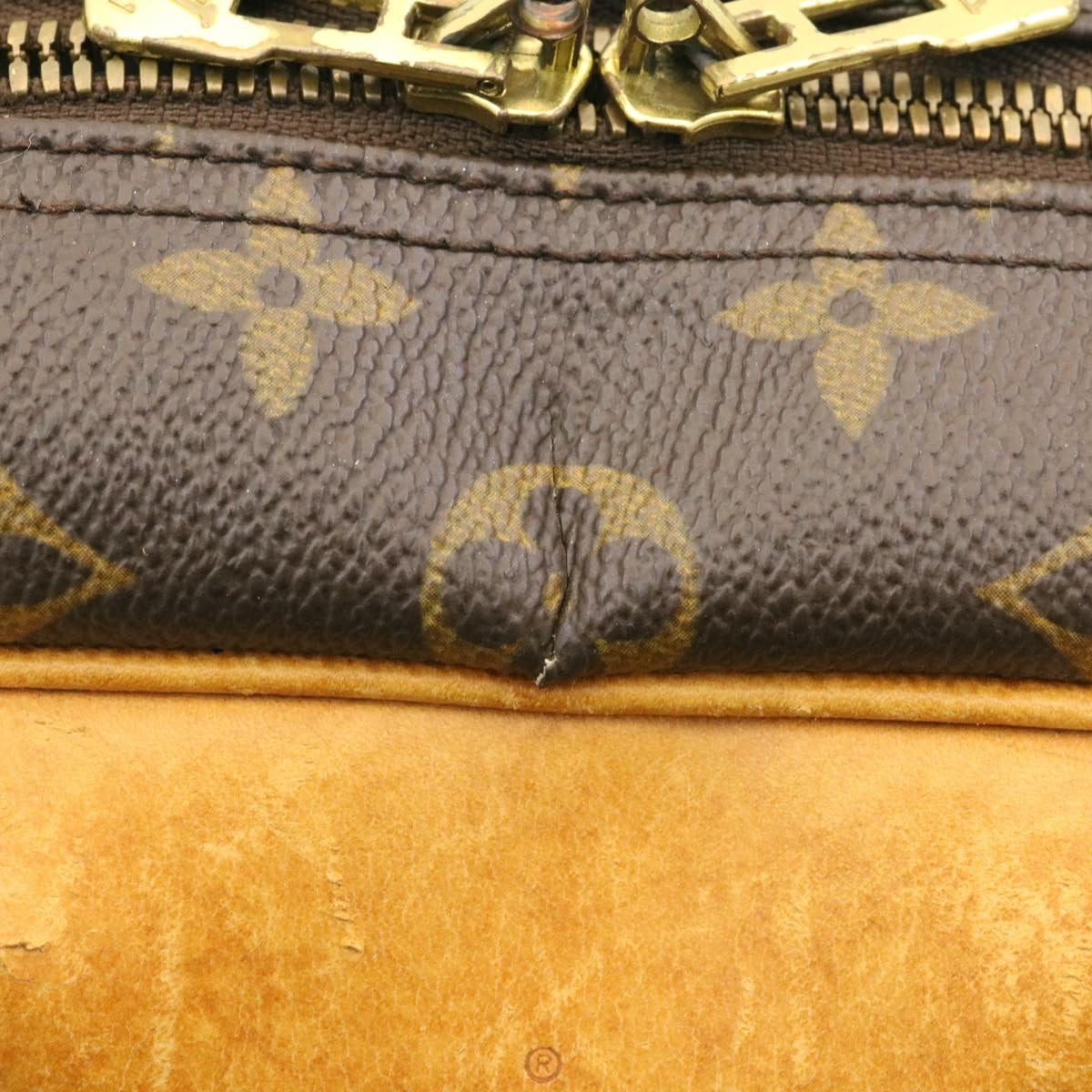 LOUIS VUITTON Monogram Deauville Hand Bag M47270 LV Auth ki1069