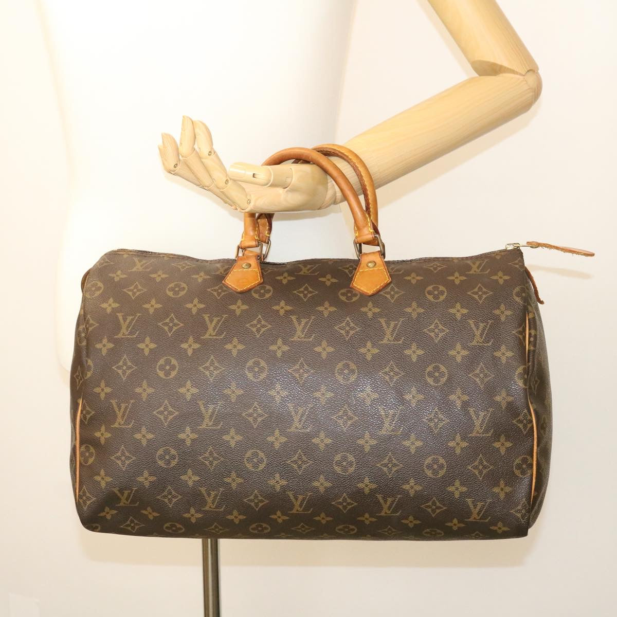 LOUIS VUITTON Monogram Speedy 40 Hand Bag M41522 LV Auth ki1101