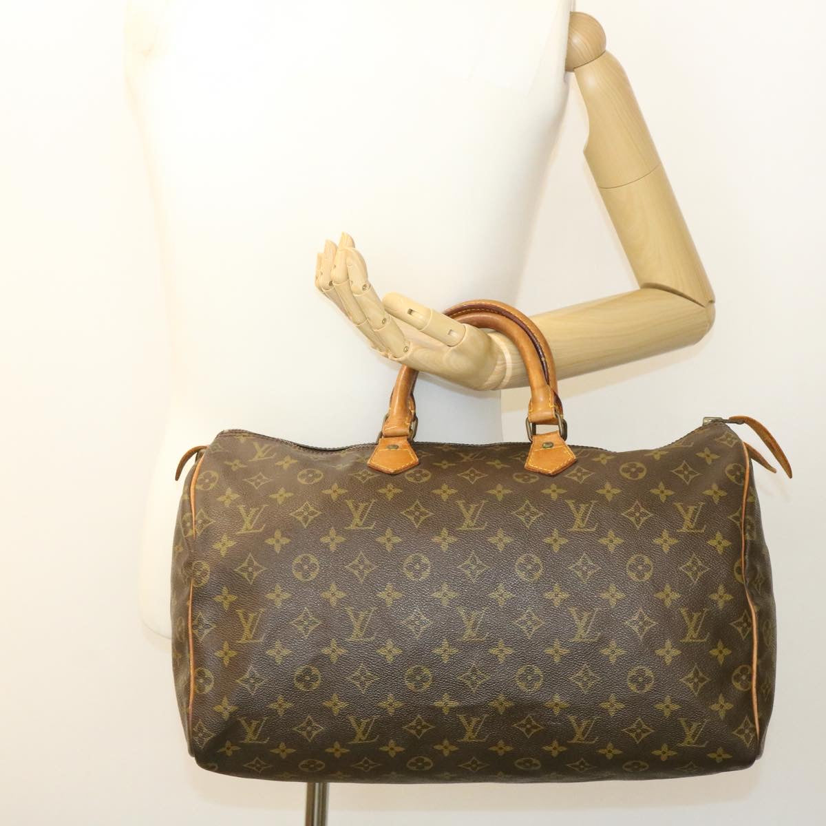 LOUIS VUITTON Monogram Speedy 40 Hand Bag M41522 LV Auth ki1225