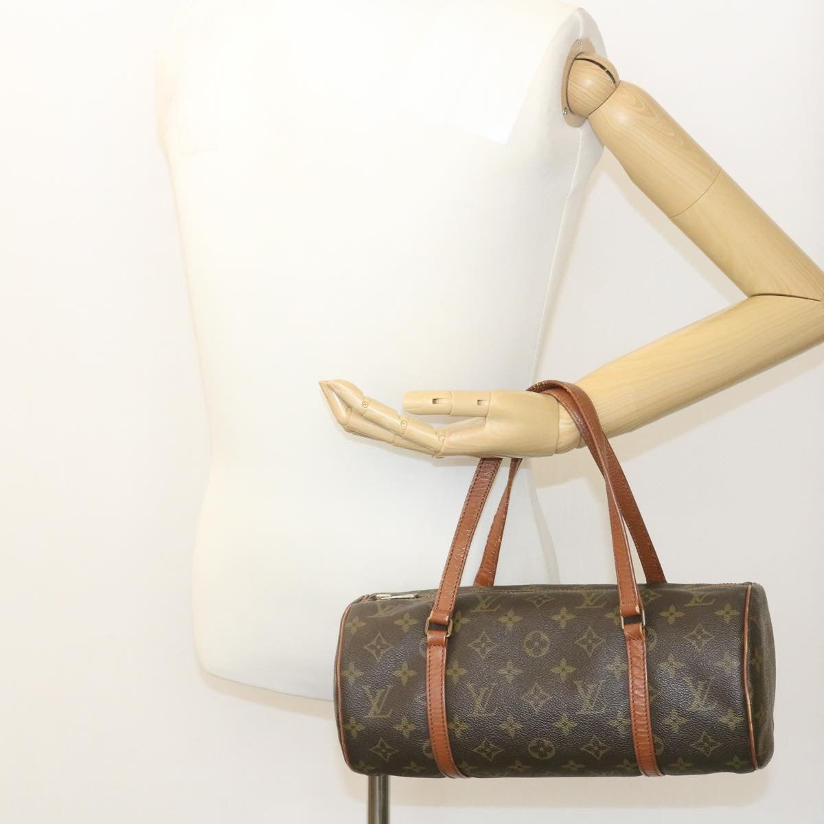 LOUIS VUITTON Monogram Papillon 30 Hand Bag Vintage M51365 LV Auth ki1387