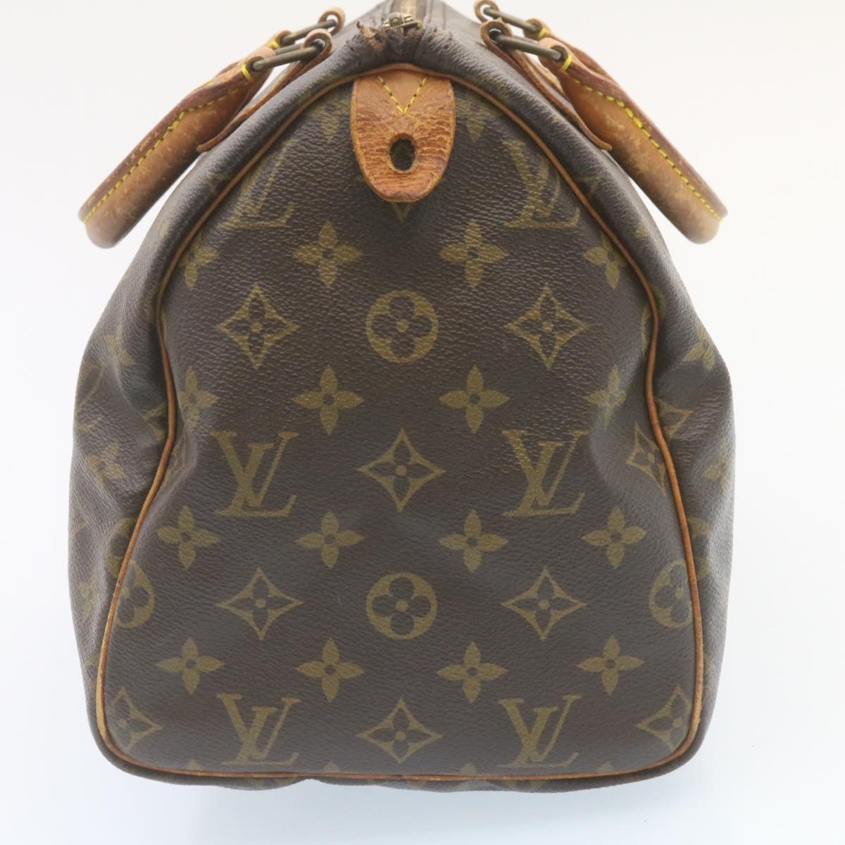 LOUIS VUITTON Monogram Speedy 30 Hand Bag M41526 LV Auth ki1469