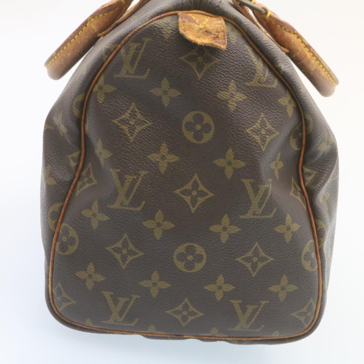 LOUIS VUITTON Monogram Speedy 30 Hand Bag M41526 LV Auth ki1469