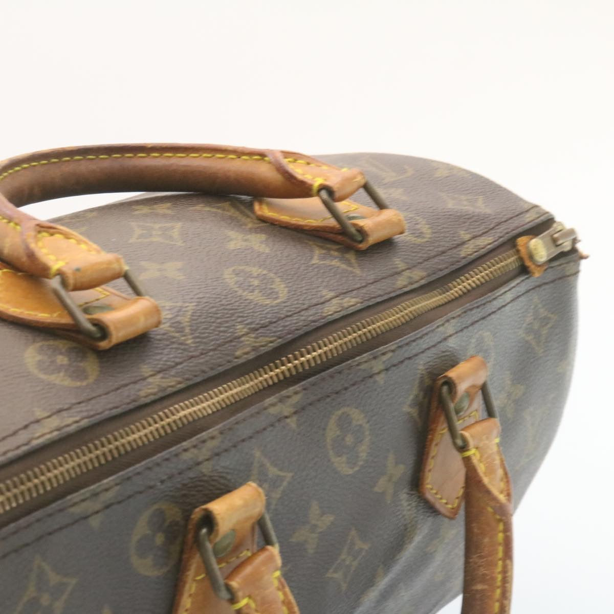 LOUIS VUITTON Monogram Speedy 30 Hand Bag M41526 LV Auth ki1469