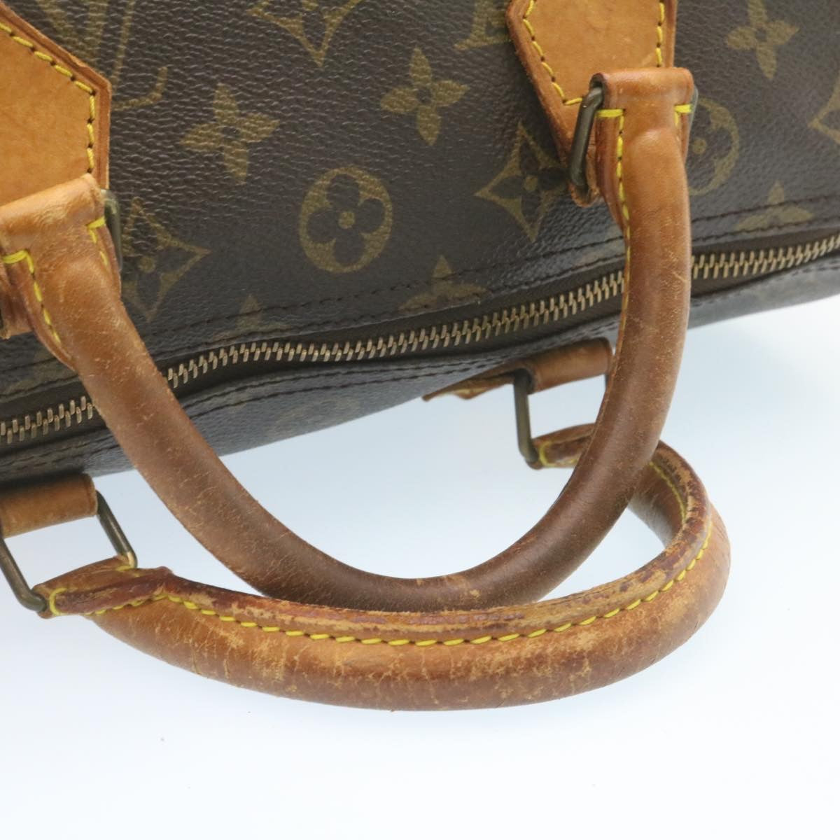 LOUIS VUITTON Monogram Speedy 30 Hand Bag M41526 LV Auth ki1469