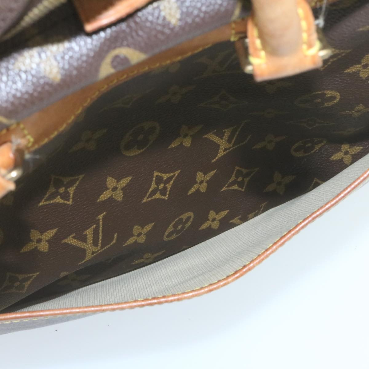 LOUIS VUITTON Monogram Deauville Hand Bag M47270 LV Auth ki1531