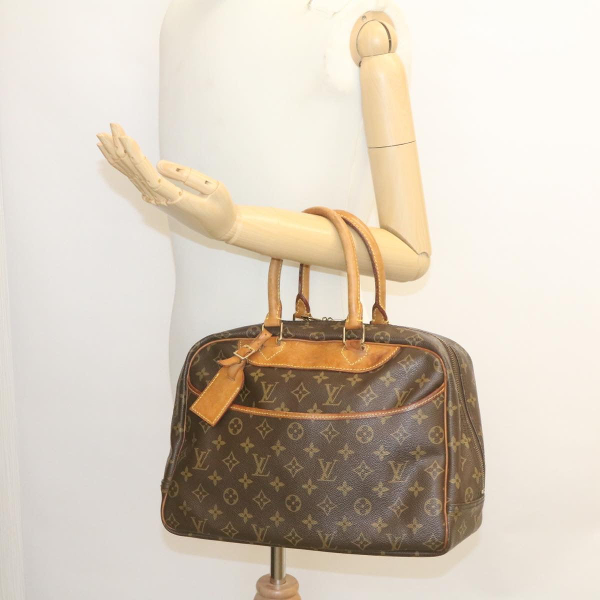 LOUIS VUITTON Monogram Deauville Hand Bag M47270 LV Auth ki1531