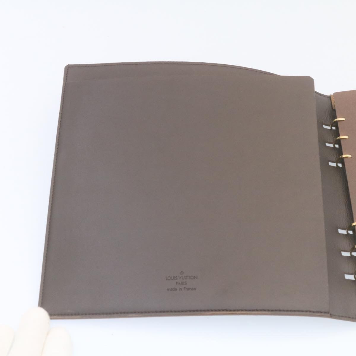 LOUIS VUITTON Monogram Vernis Vendredi Notebook Cover Bronze LV Auth ki1573