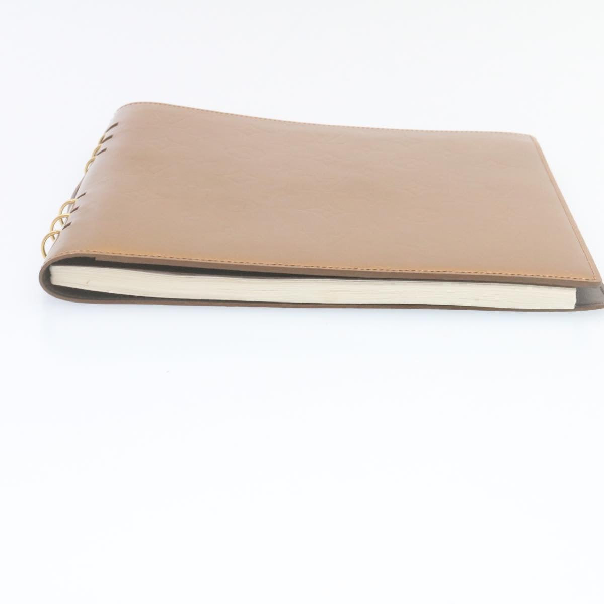 LOUIS VUITTON Monogram Vernis Vendredi Notebook Cover Bronze LV Auth ki1573