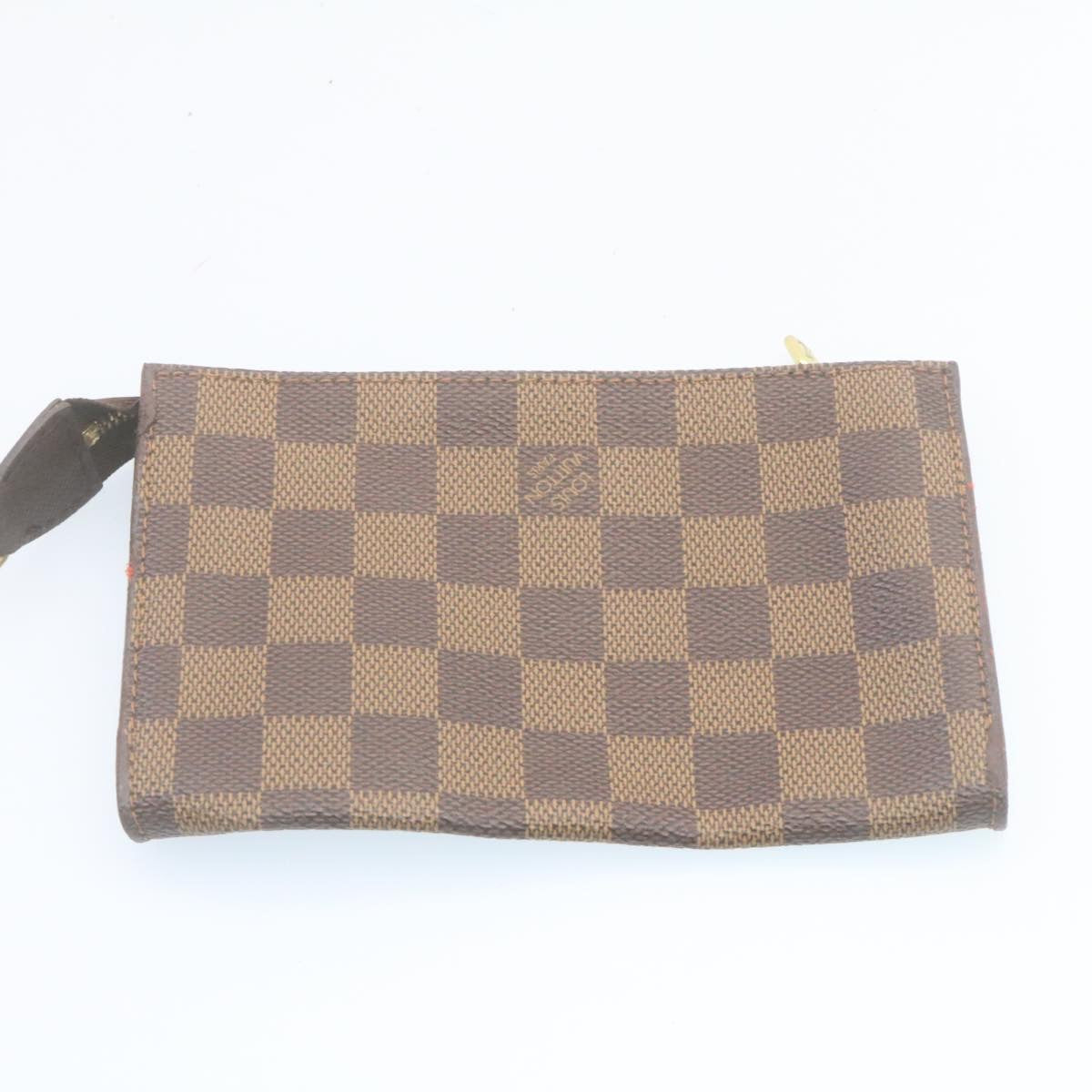 LOUIS VUITTON Damier Ebene Marais Bucket Shoulder Bag N42240 LV Auth ki1626