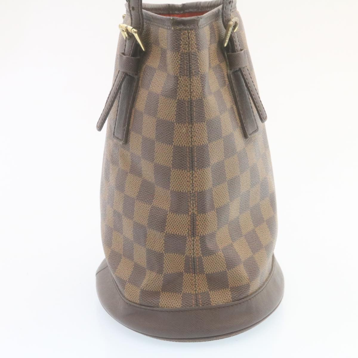 LOUIS VUITTON Damier Ebene Marais Bucket Shoulder Bag N42240 LV Auth ki1626