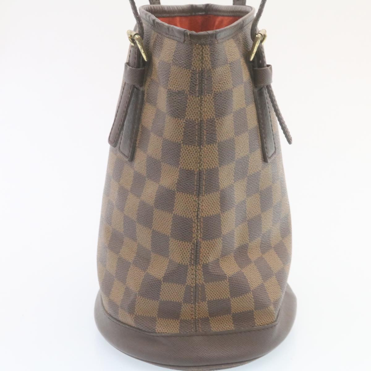 LOUIS VUITTON Damier Ebene Marais Bucket Shoulder Bag N42240 LV Auth ki1626