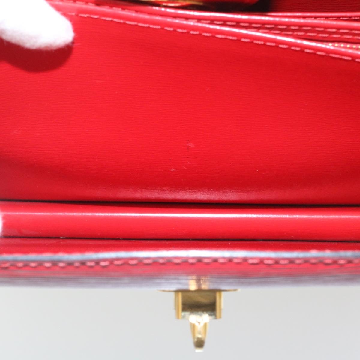 LOUIS VUITTON Epi Capuchin Shoulder Bag Red M52347 LV Auth ki1631