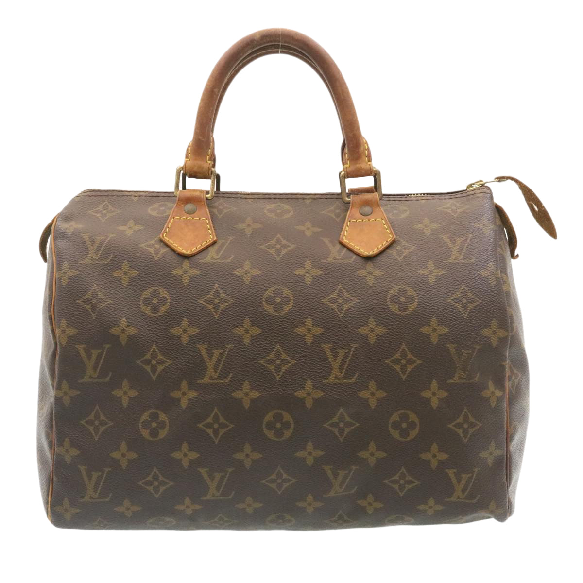 LOUIS VUITTON Monogram Speedy 30 Hand Bag M41526 LV Auth ki1648