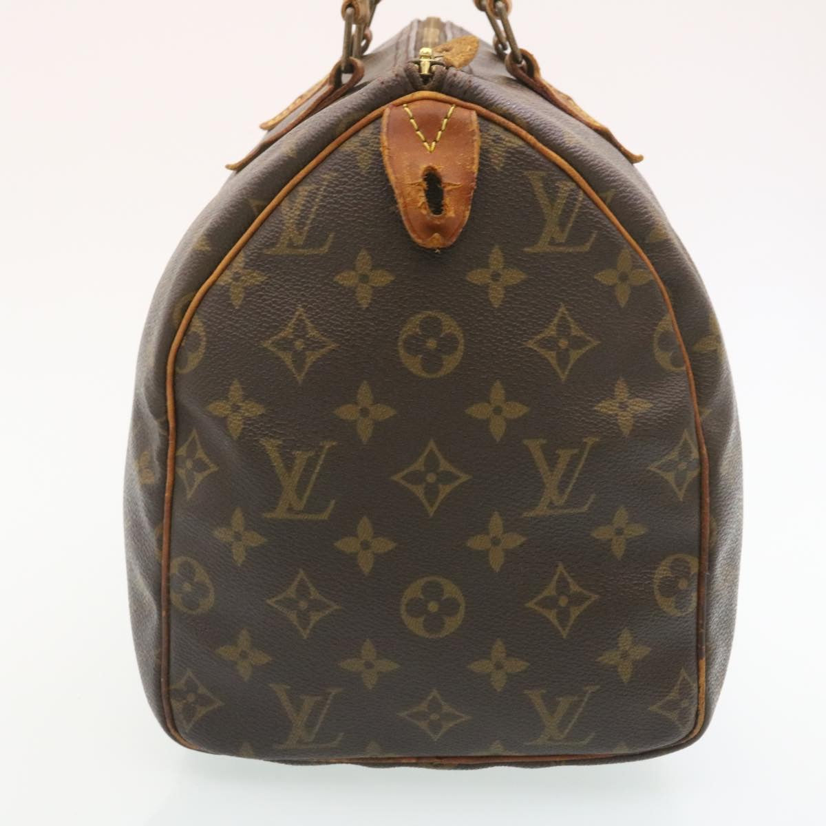 LOUIS VUITTON Monogram Speedy 30 Hand Bag M41526 LV Auth ki1648