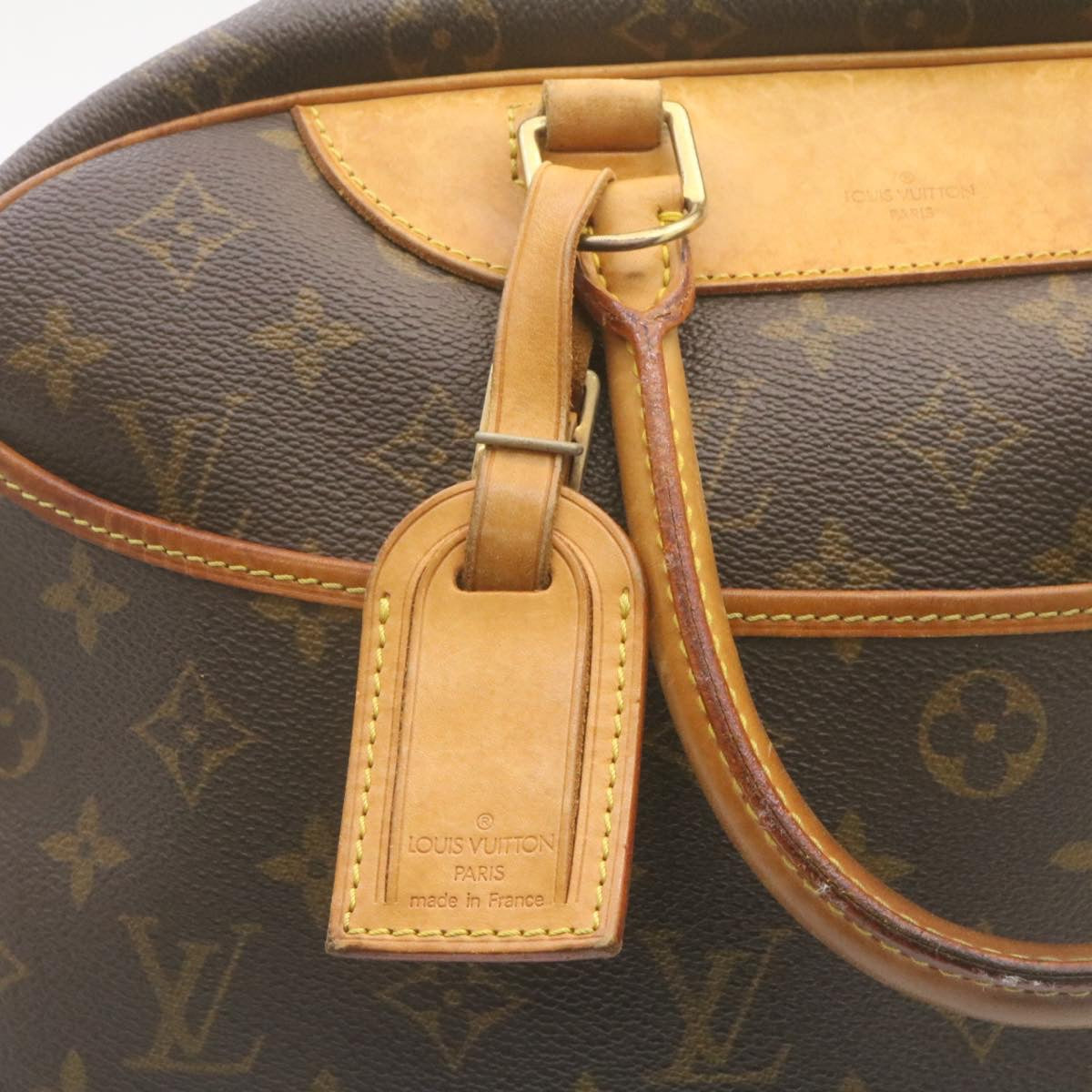 LOUIS VUITTON Monogram Deauville Hand Bag M47270 LV Auth ki1673