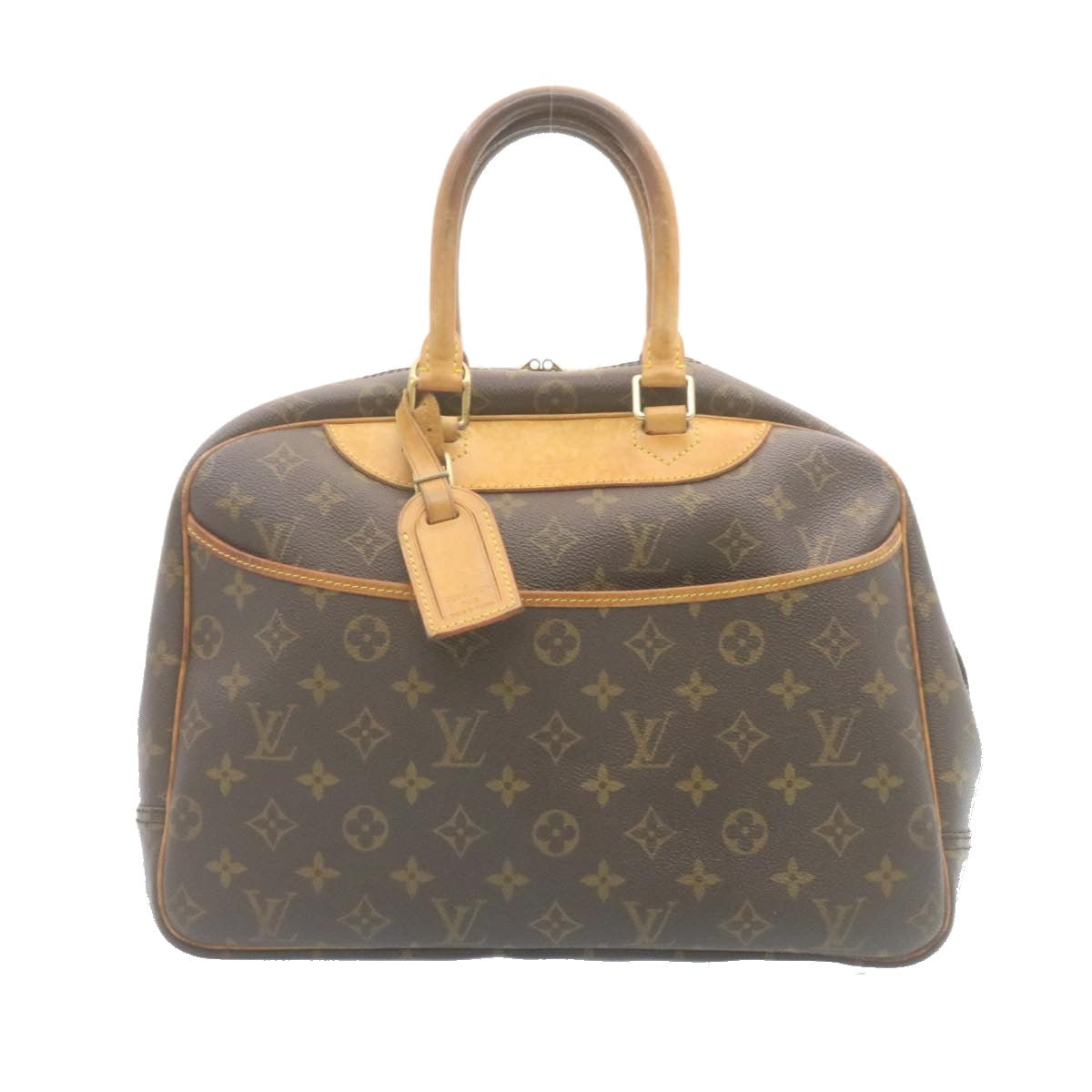 LOUIS VUITTON Monogram Deauville Hand Bag M47270 LV Auth ki1673