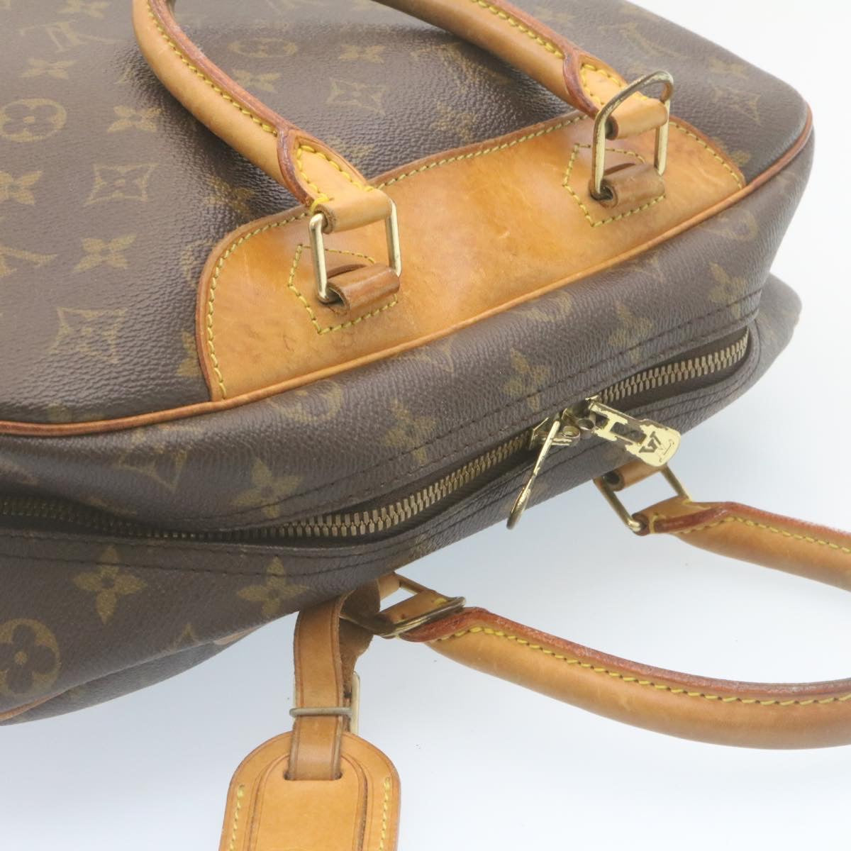 LOUIS VUITTON Monogram Deauville Hand Bag M47270 LV Auth ki1673