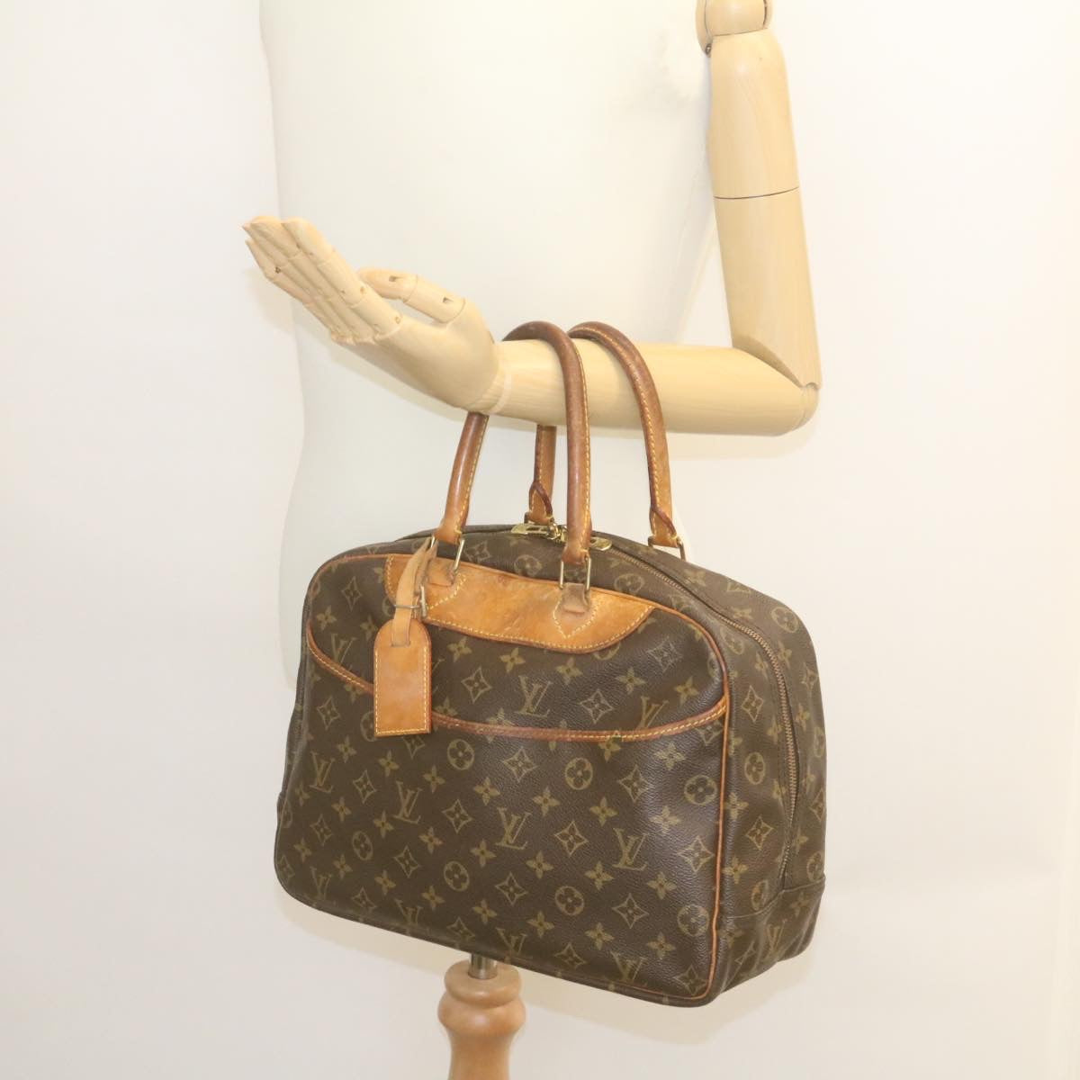 LOUIS VUITTON Monogram Deauville Hand Bag M47270 LV Auth ki1690