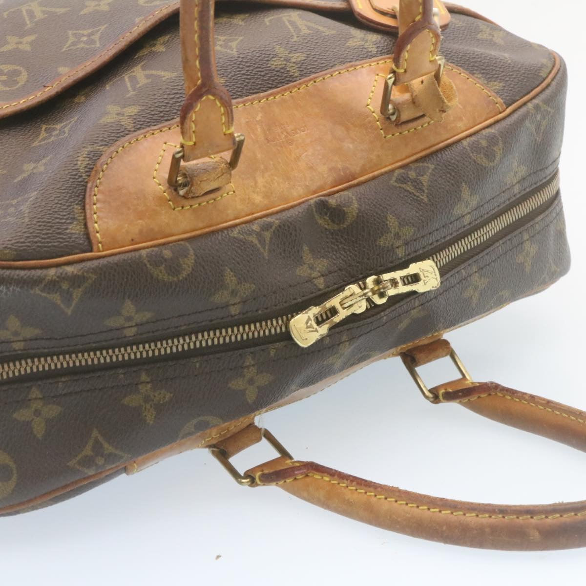 LOUIS VUITTON Monogram Deauville Hand Bag M47270 LV Auth ki1690