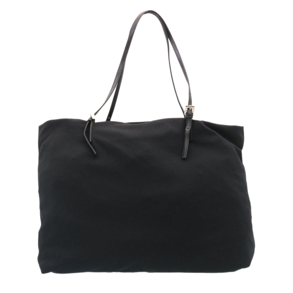 FENDI Tote Bag Nylon Black Auth ki1695 - 0