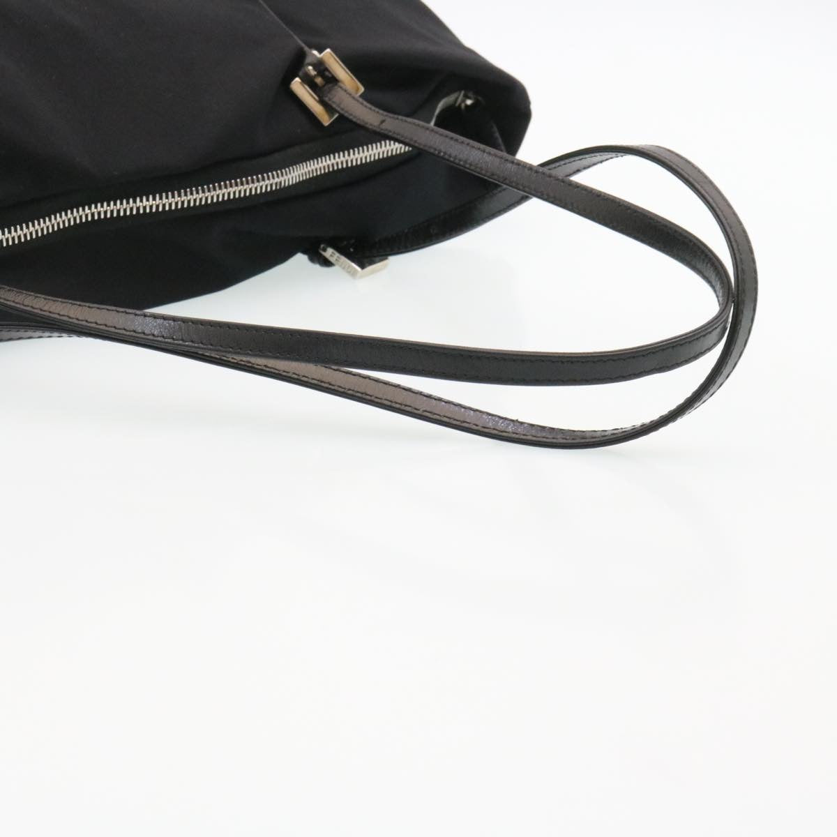 FENDI Tote Bag Nylon Black Auth ki1695