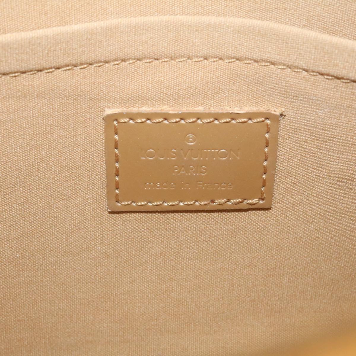 LOUIS VUITTON Monogram Mat Shelton Hand Bag Beige M55177 LV Auth ki1703