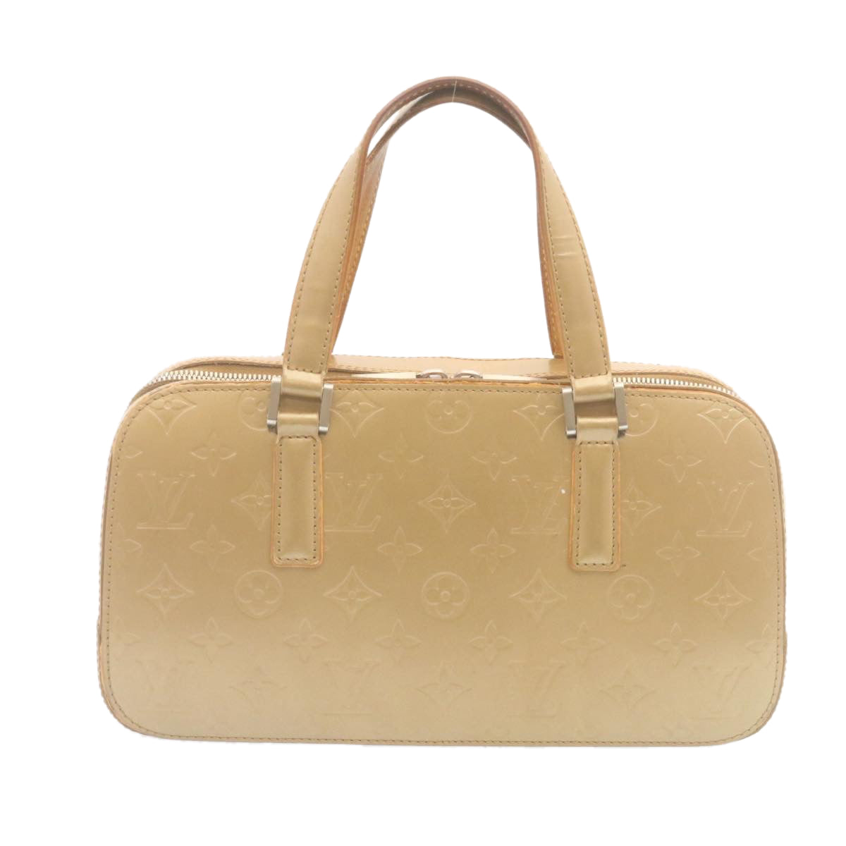 LOUIS VUITTON Monogram Mat Shelton Hand Bag Beige M55177 LV Auth ki1703 - 0