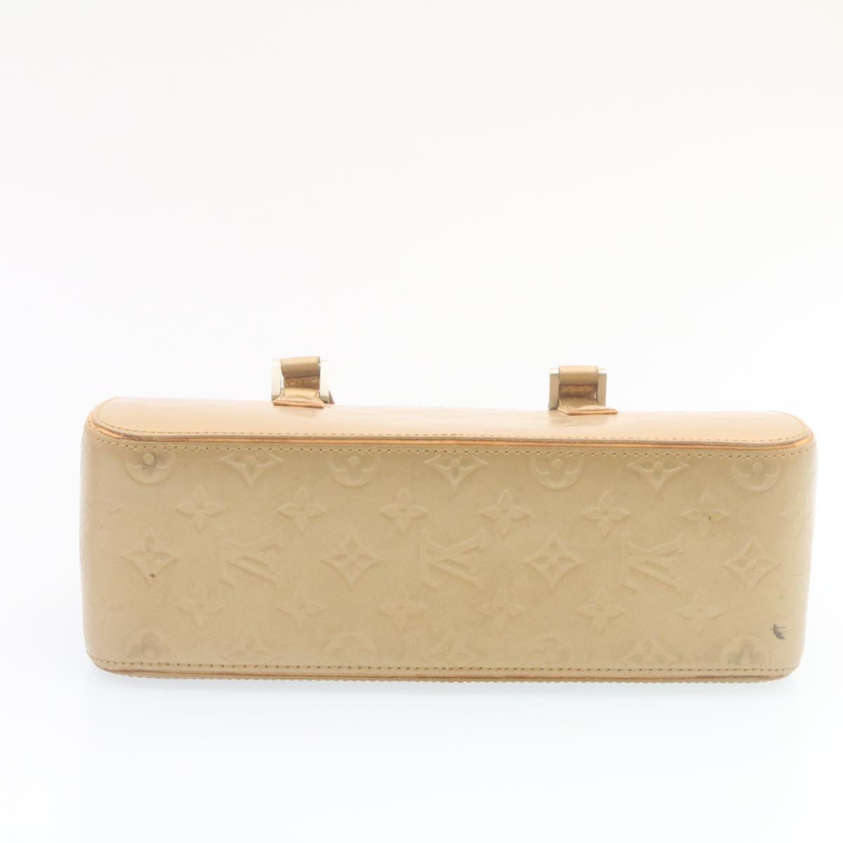 LOUIS VUITTON Monogram Mat Shelton Hand Bag Beige M55177 LV Auth ki1703