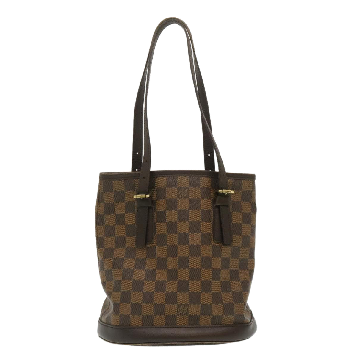 LOUIS VUITTON Damier Ebene Marais Bucket Shoulder Bag N42240 LV Auth  ki1730