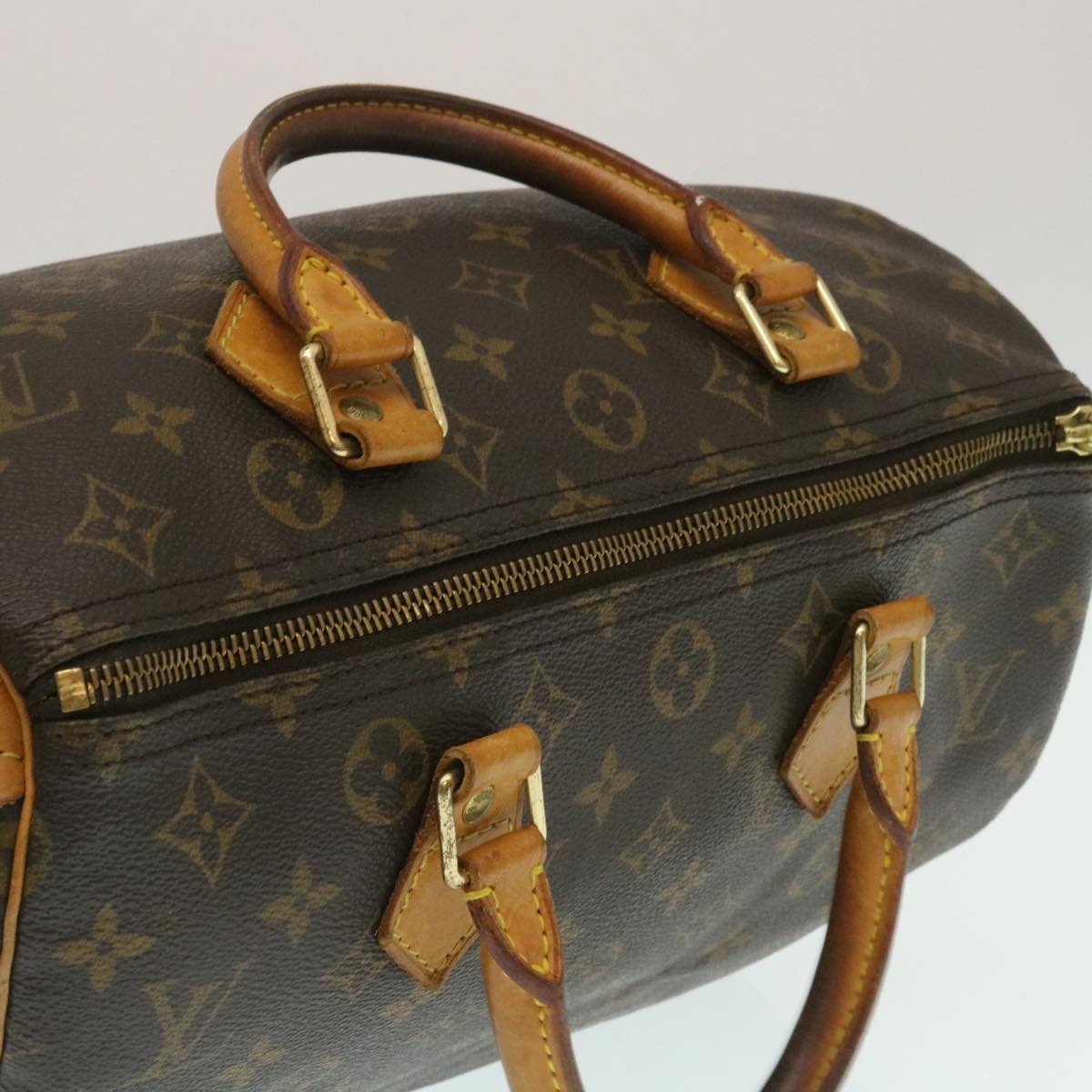 LOUIS VUITTON Monogram Speedy 30 Hand Bag M41526 LV Auth ki1766