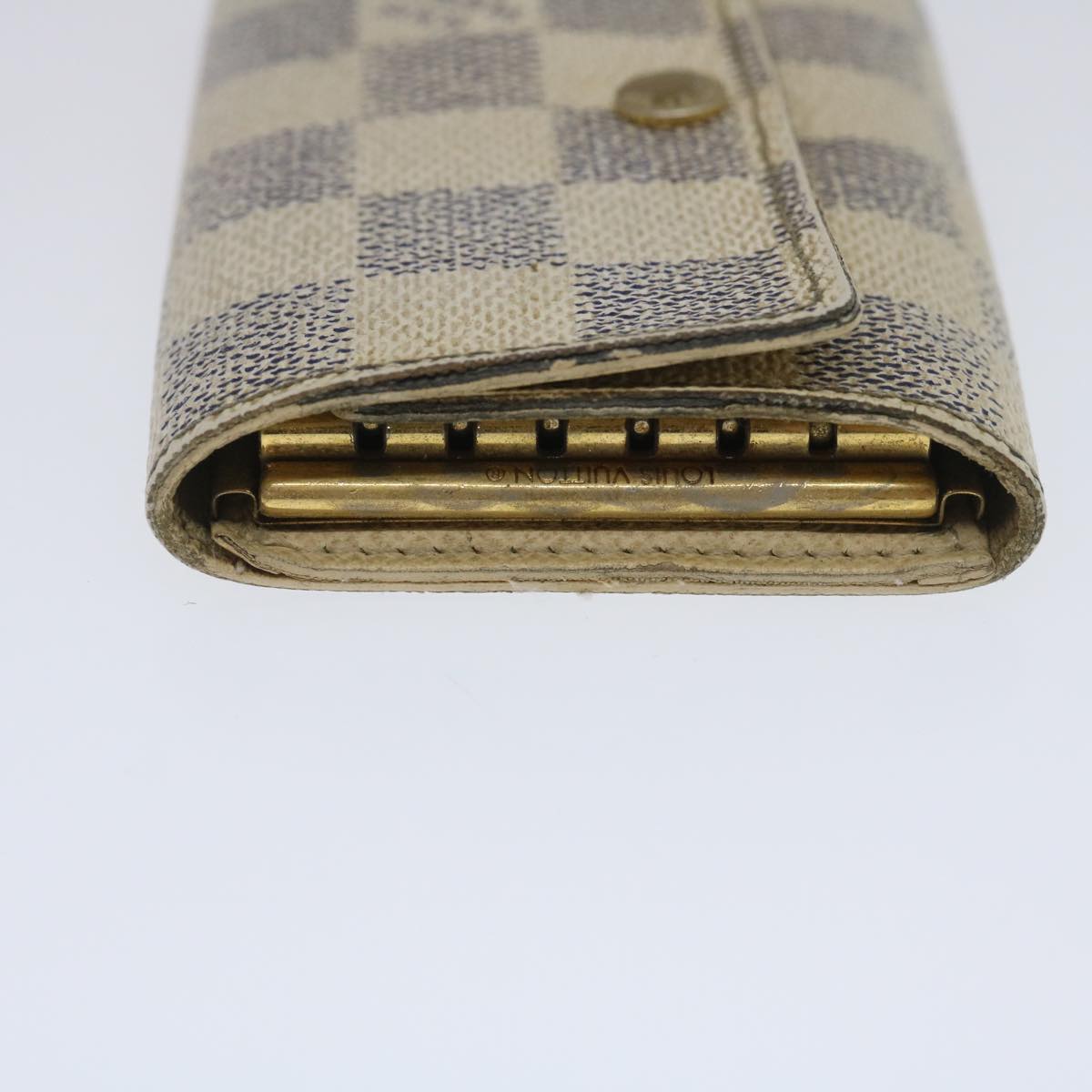 LOUIS VUITTON Damier Azur Multicles6 Key Case N61745 LV Auth ki1826