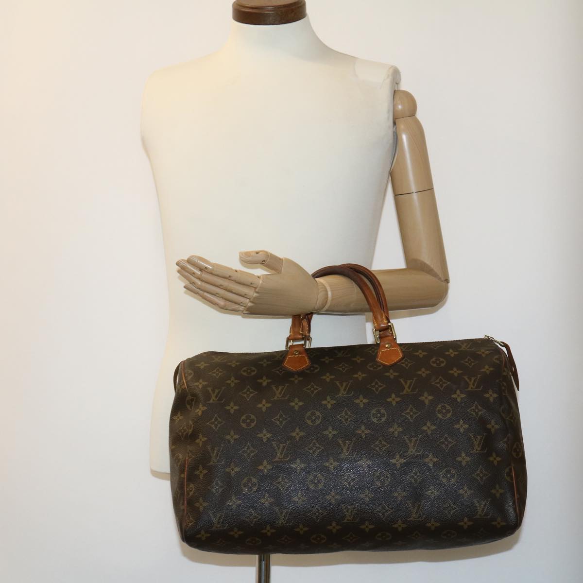 LOUIS VUITTON Monogram Speedy 40 Hand Bag M41522 LV Auth ki1835