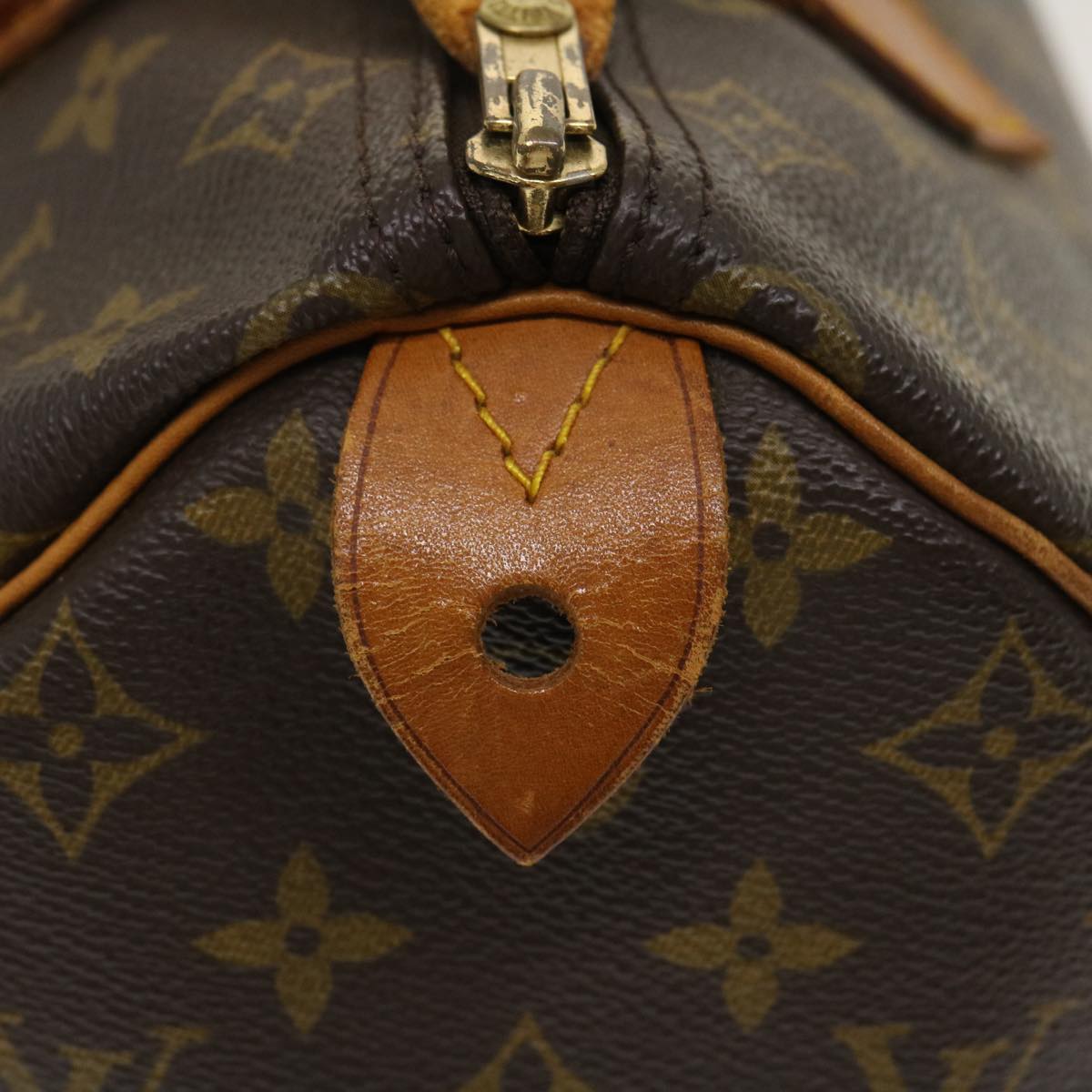 LOUIS VUITTON Monogram Speedy 30 Hand Bag M41526 LV Auth ki1837