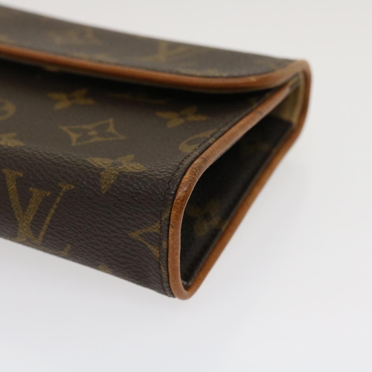 LOUIS VUITTON Monogram Pochette Florentine Bum Bag M51855 LV Auth ki1850