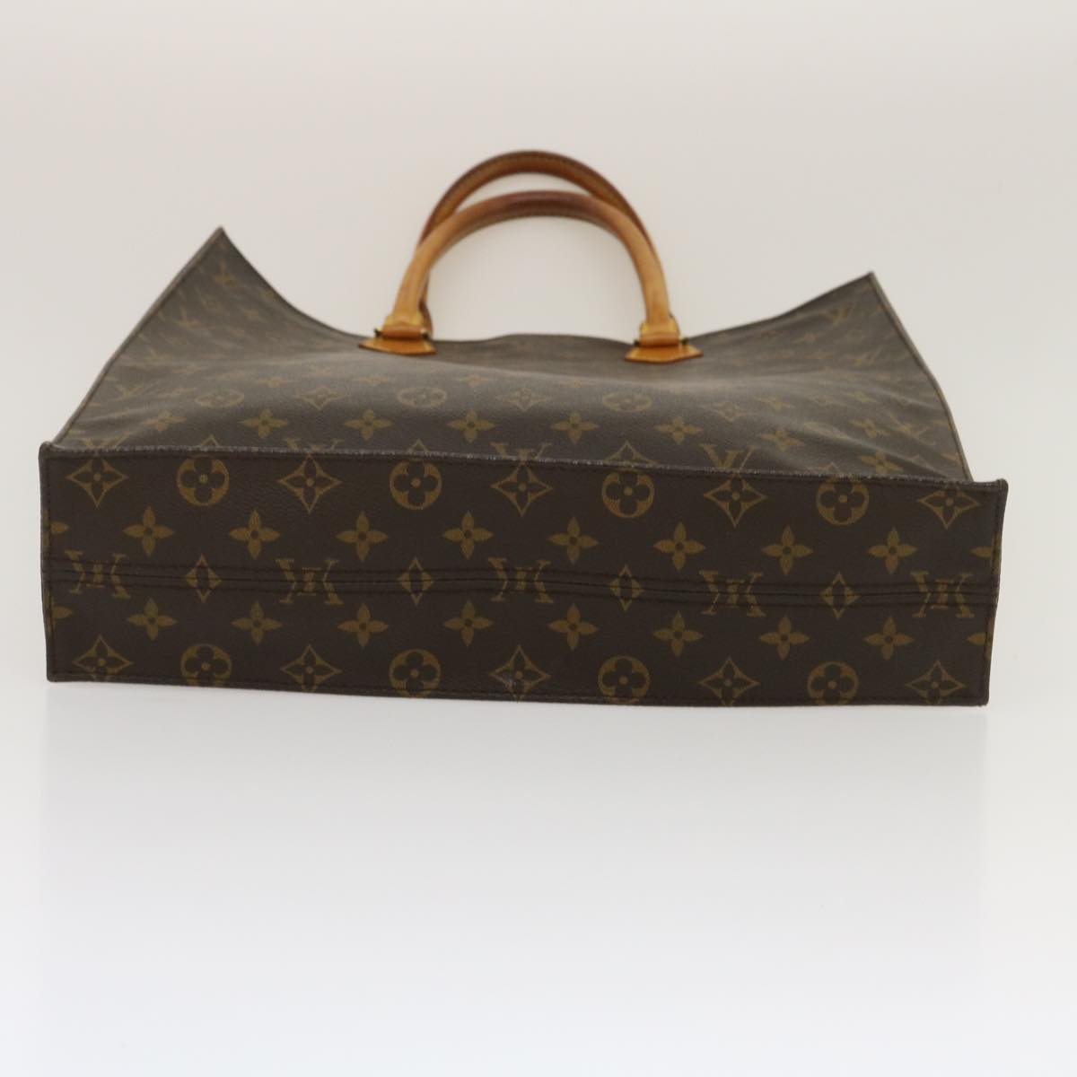 LOUIS VUITTON Monogram Sac Plat Hand Bag M51140 LV Auth ki1866