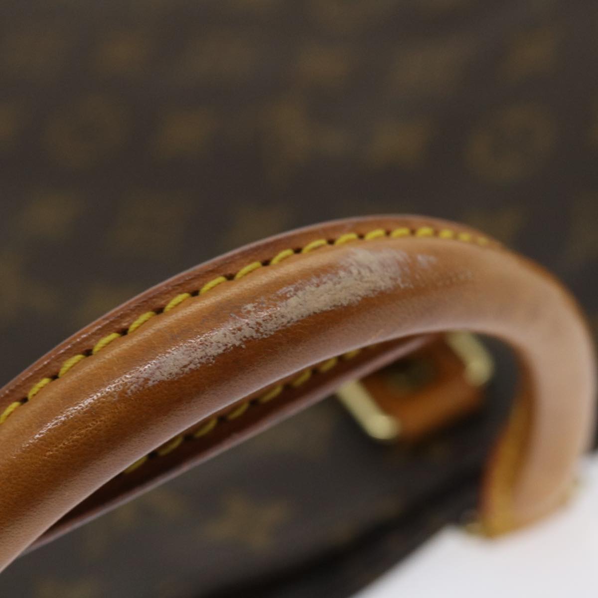 LOUIS VUITTON Monogram Sac Plat Hand Bag M51140 LV Auth ki1866