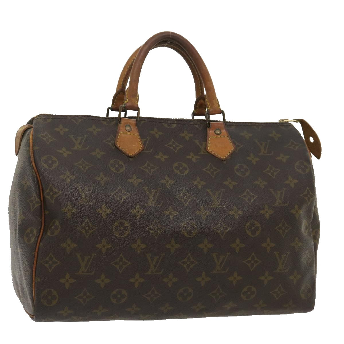 LOUIS VUITTON Monogram Speedy 35 Hand Bag M41524 LV Auth ki1880