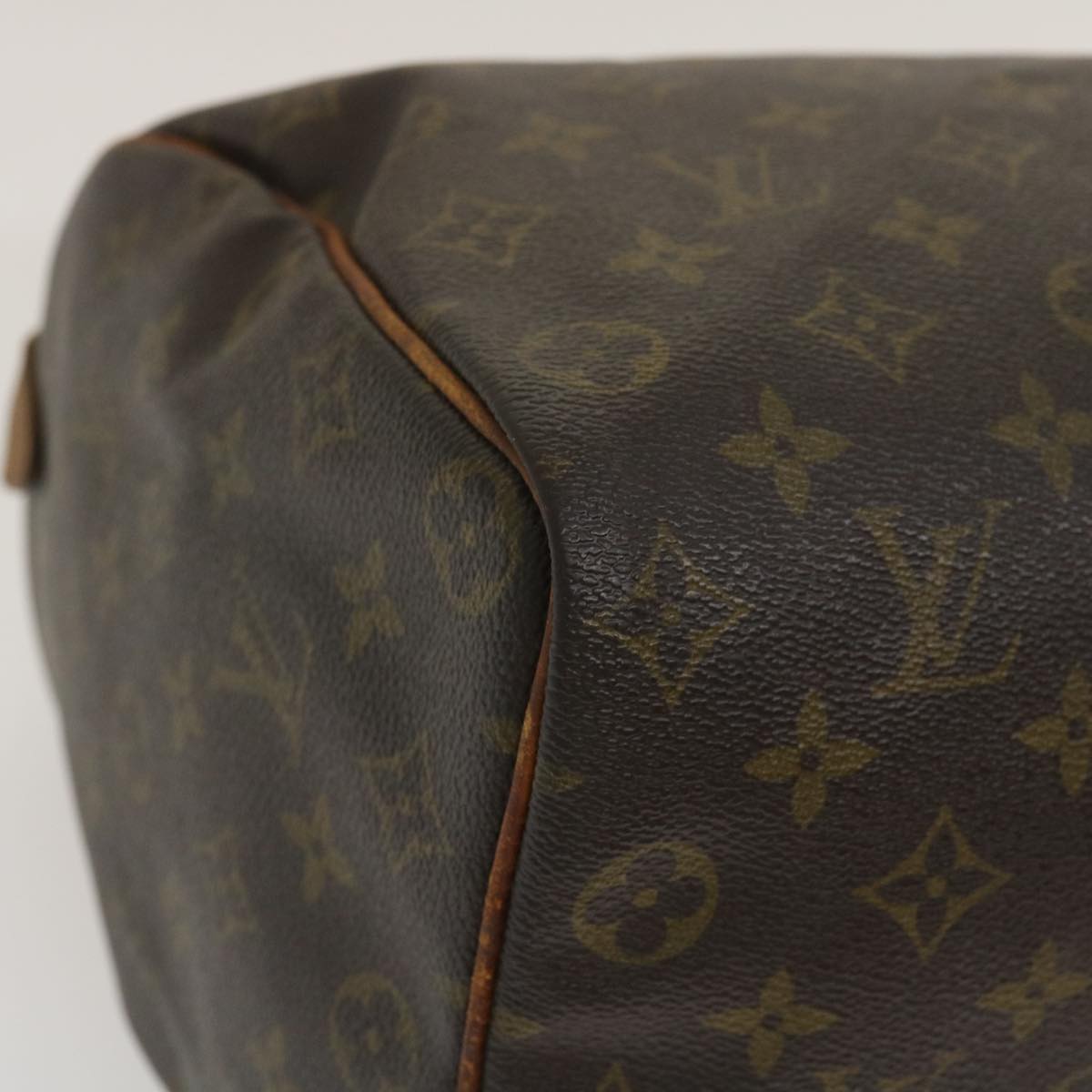 LOUIS VUITTON Monogram Speedy 35 Hand Bag M41524 LV Auth ki1880