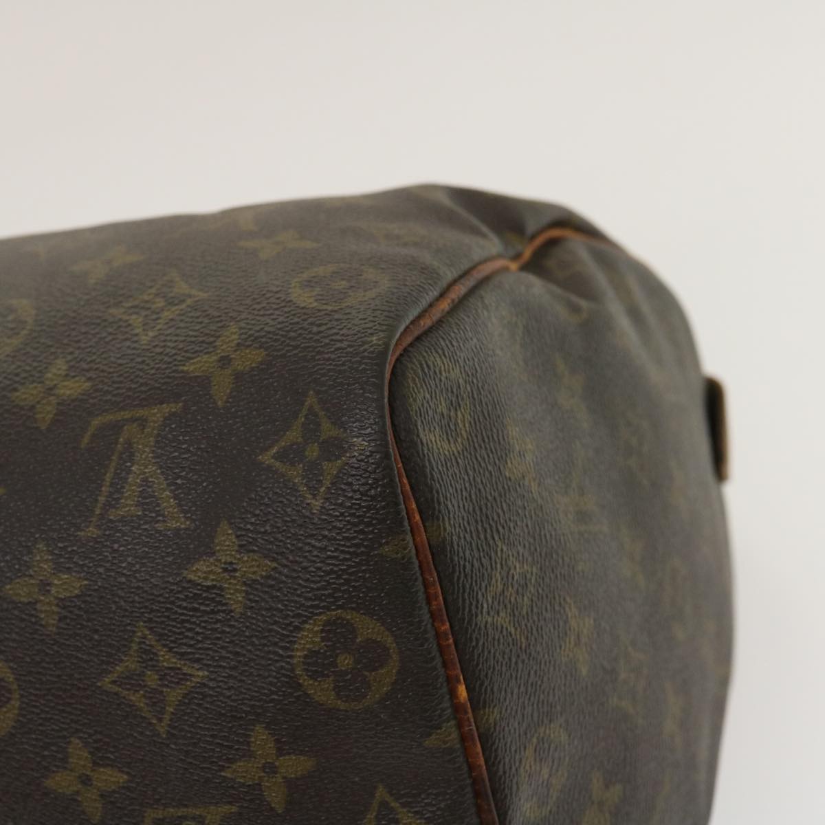 LOUIS VUITTON Monogram Speedy 35 Hand Bag M41524 LV Auth ki1880