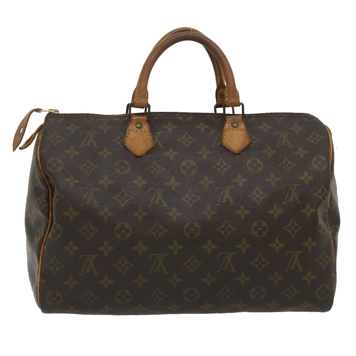 LOUIS VUITTON Monogram Speedy 35 Hand Bag M41524 LV Auth ki1880