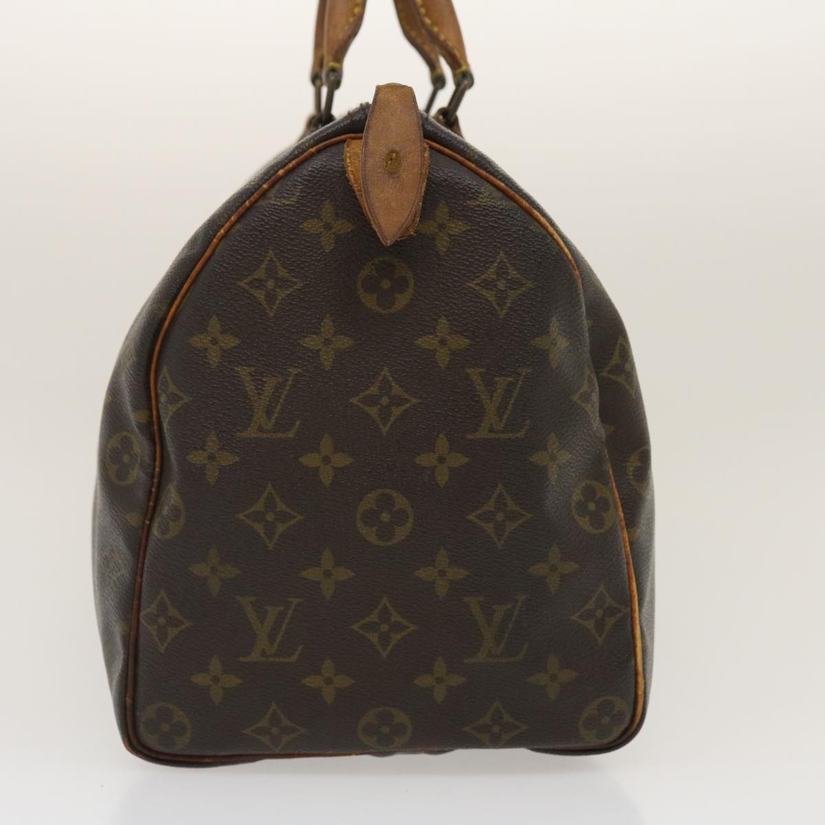 LOUIS VUITTON Monogram Speedy 35 Hand Bag M41524 LV Auth ki1880