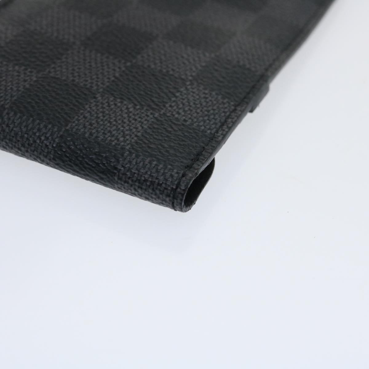 LOUIS VUITTON Damier Graphite Cell Phone Case N63109 LV Auth ki1893