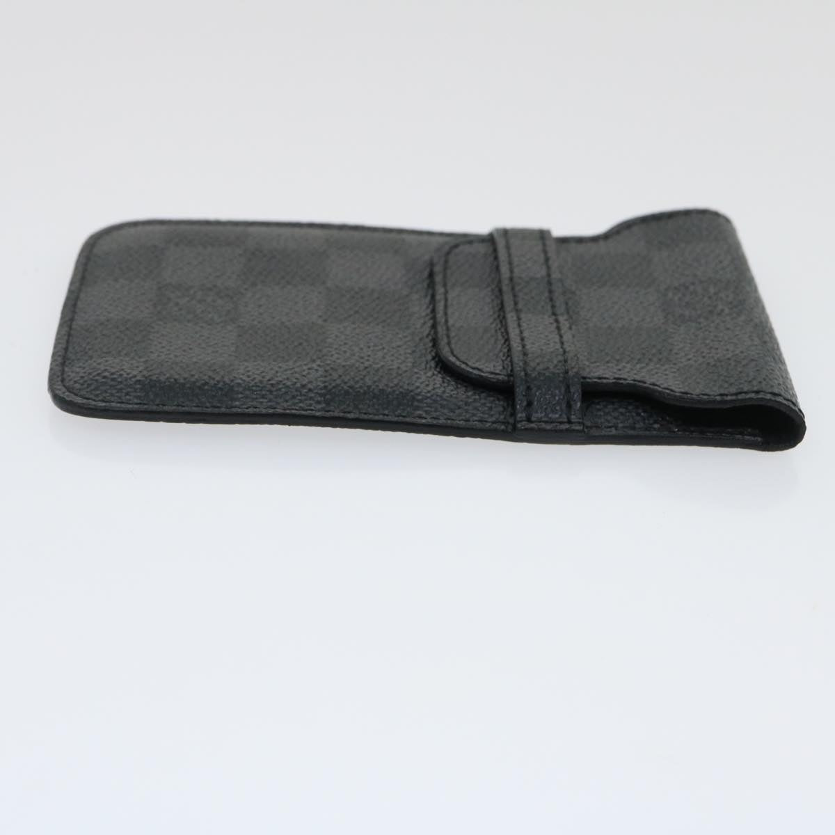 LOUIS VUITTON Damier Graphite Cell Phone Case N63109 LV Auth ki1893